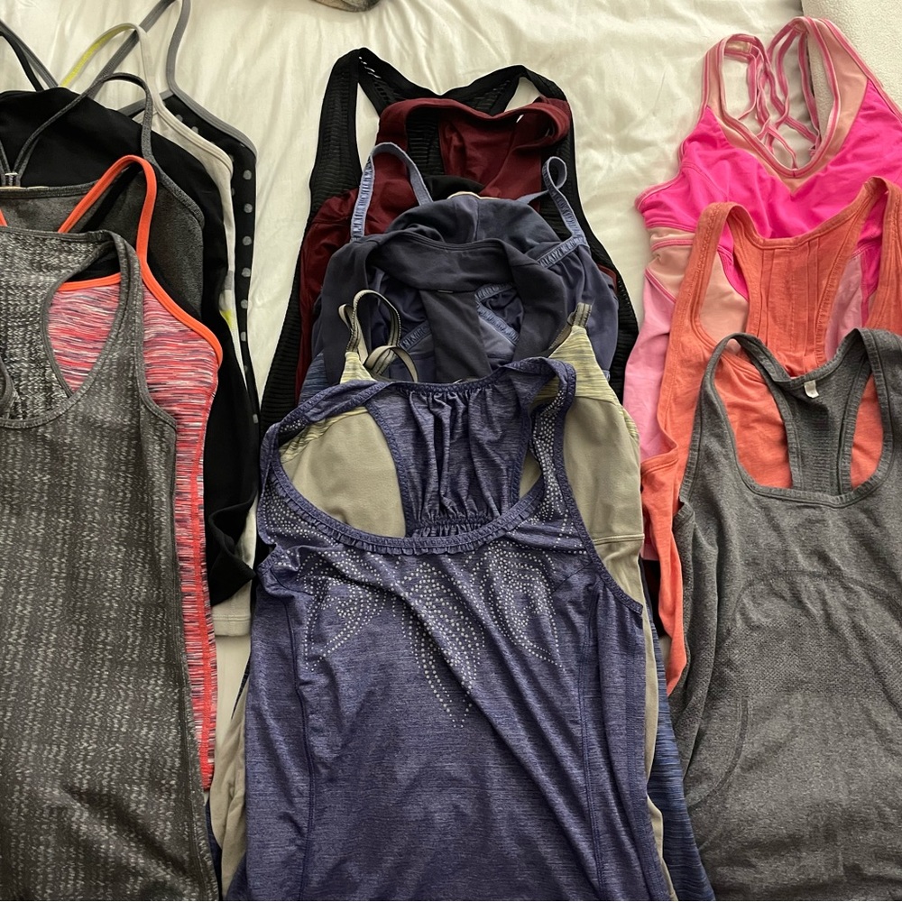 LULULEMON Tank Top Mystery Bundle, Power Y, Swiftly, Flowy 4 / 6 / 8 / 10 S / M - Picture 2 of 16